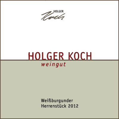 Holger Koch Weissburgunder Herrenstück 2012 - 5 ud af 5 stjerner uger 43 i Vinavisen.dk: Weissburgunder - druen som franskmĉndene kalder Pinot Blanc. Her optrĉder den i en frisk og aromatisk hvidvin med en nĉrmest sprĉlsk syre. En vin der er glimrende til alle lettere retter.